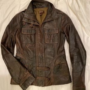 Danier rugged leather jacket